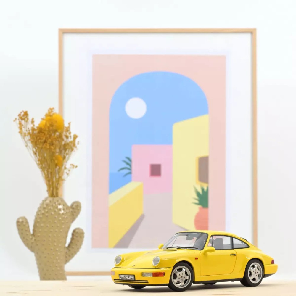 Porsche 911 Carrera 2 1992 Yellow
