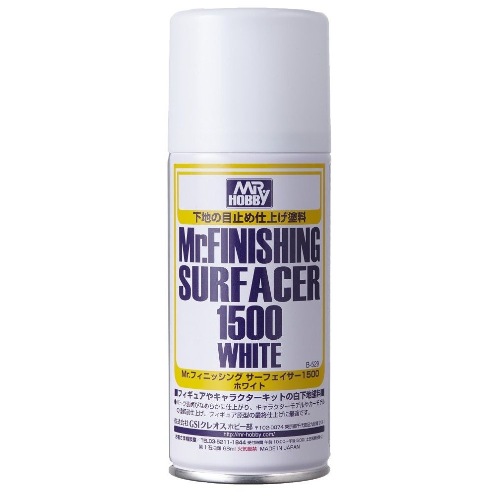 B-529 Спрей-грунд Mr. Finishing Surfacer 1500 White (170ml)