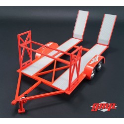 GMP Tandem Car Trailer with Tire Rack - Texaco