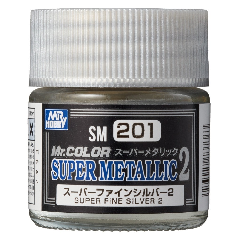 SM-201 Mr. Color Super Metallic 2 - Super Fine Silver 2 (10ml) SM-201 Mr. Color Super Metallic 2 - Super Fine Silver 2 (10ml)