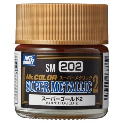 SM-202 Mr. Color Super Metallic 2 - Super Gold 2 (10ml)