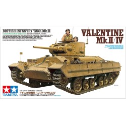 1:35 Британски пехотен танк Valentine Mk.II/IV - 2 фигури