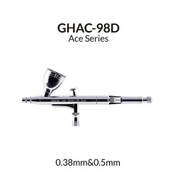 Аерограф с двойно действие и гравитационно подаване (0,38 мм и 0,5 мм) GHAC-98D - Gaahleri Ace Series