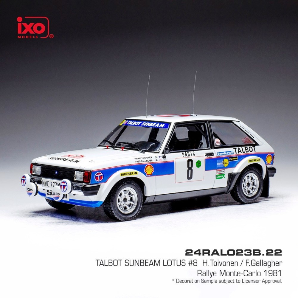 Talbot Sunbeam Lotus, No.8, Rallye WM, Rally Monte Carlo , H.Toivonen/F.Gallagher, 1981 Talbot Sunbeam Lotus, No.8, Rallye WM, Rally Monte Carlo , H.Toivonen/F.Gallagher, 1981