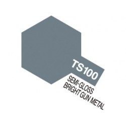 TS-100 SG Bright Gun Metal, satin/semi-gloss - Spray Paint (100 ml)
