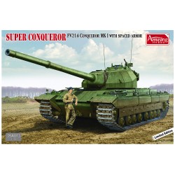 1:35 Британски тежък танк Завоевател ФВ 214 Мк I (Super Conqueror FV 214 Conqueror Mk I) с раздалечена броня