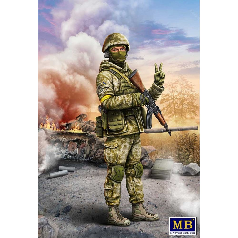 1:24 Поредица Руско-украинска война, Комплект №1. Украински войник, отбраната на Киев, март 2022 1:24 Поредица Руско-украинска война, Комплект №1. Украински войник, отбраната на Киев, март 2022