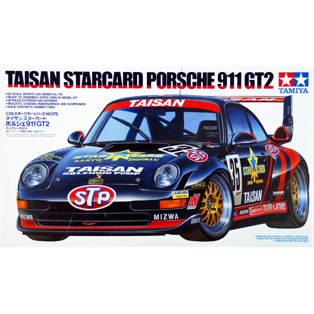 1:24 Състезателен автомобил Taisan Porsche 911 GT2 1995 1:24 Състезателен автомобил Taisan Porsche 911 GT2 1995