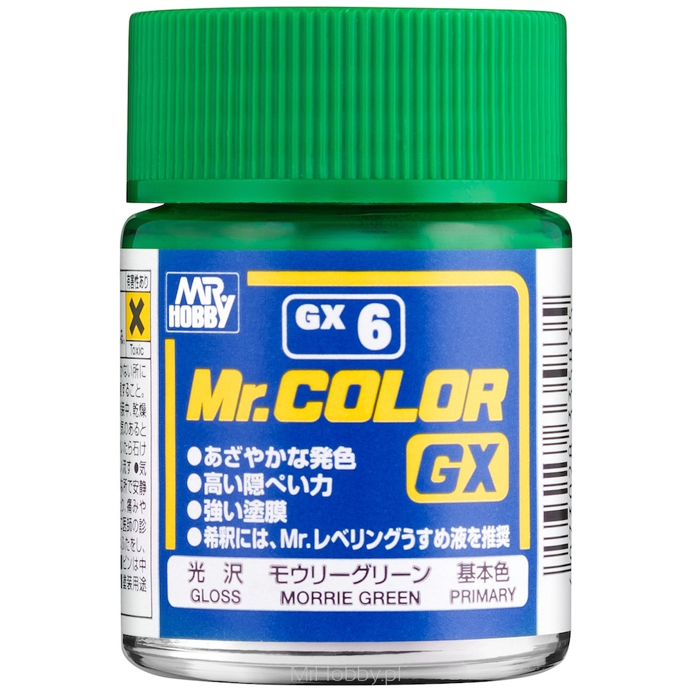 GX-6 Mr. Color GX (18 ml) Morrie Green GX-6 Mr. Color GX (18 ml) Morrie Green