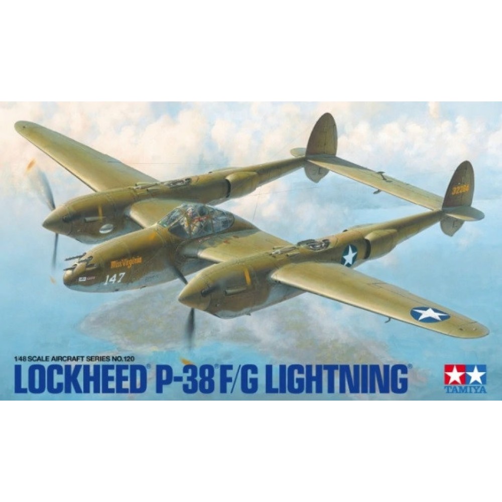 1:48 Американски тежък двумоторен изтребител Lockheed P-38 F/G Lightning 1:48 Американски тежък двумоторен изтребител Lockheed P-38 F/G Lightning