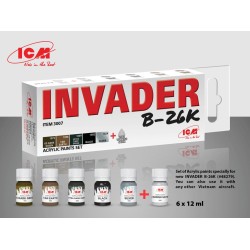 Комплект акрилни бои за Invader B-26K (и други самолети от Виетнамската война) (6x12 ml)