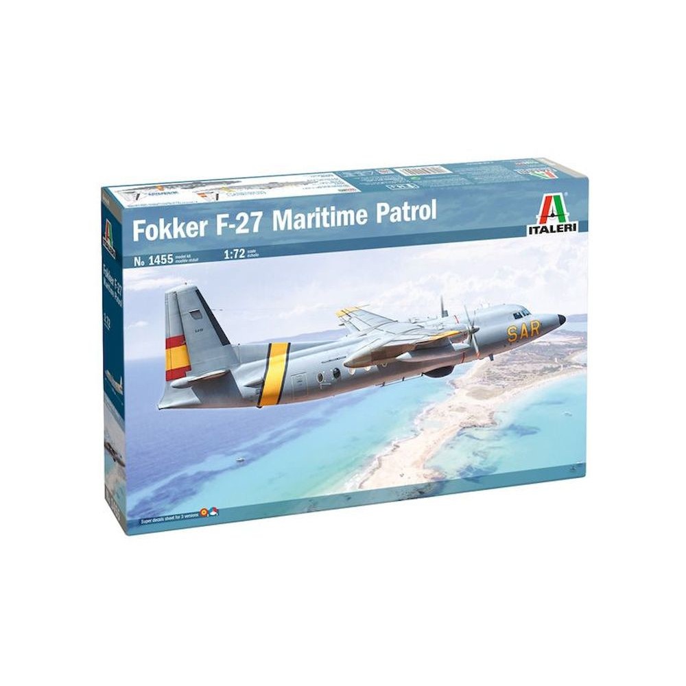 1:72 Двумоторен самолет Фокер Ф-27 (Fokker F-27) за морски патрул 1:72 Двумоторен самолет Фокер Ф-27 (Fokker F-27) за морски патрул