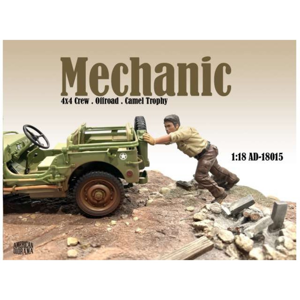 Умалена фигура - Механик (Mechanic Crew) 4x4 Offroad Camel Trophy #5 (1:18)