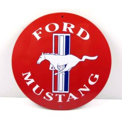Метална табела - Ford Mustang (d:20cm)