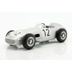Stirling Moss, Mercedes-Benz W196 #12, winner British GP, Formula 1, 1955