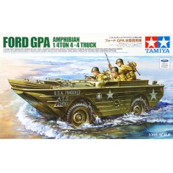 1:35 Американски амфибиен автомобил Jeep Ford G.P.A. с фотец части (U.S. Ford G.P.A. Amphibian Jeep w/ PE Parts) - 3 фигури