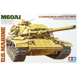 1:35 Американски танк на морската пехота Ейбрамс М60А1 (Abrams M60A1) с реактивна броня - 2 фигури