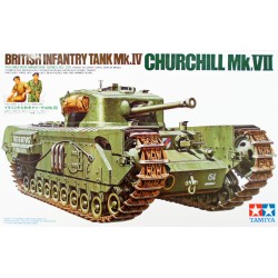 1:35 Британски пехотен танк Чърчил Mk.VII (British Infantry Tank Mk.IV Churchill Mk.VII) - 6 фигури