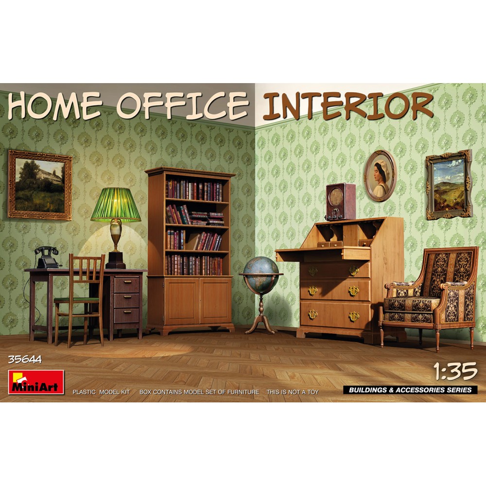 1:35 Интериор на домашен офис (Home Office Interior) 1:35 Интериор на домашен офис (Home Office Interior)