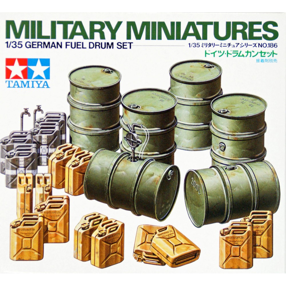 1:35 Комплект германски туби и варели за гориво (German Fuel Drum Set) 1:35 Комплект германски туби и варели за гориво (German Fuel Drum Set)