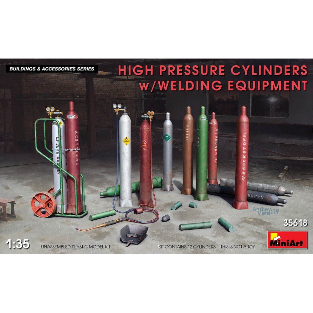 1:35 Обурудване за заваряване (High Pressure Cylinders w/Welding Equipment) 1:35 Обурудване за заваряване (High Pressure Cylinders w/Welding Equipment)