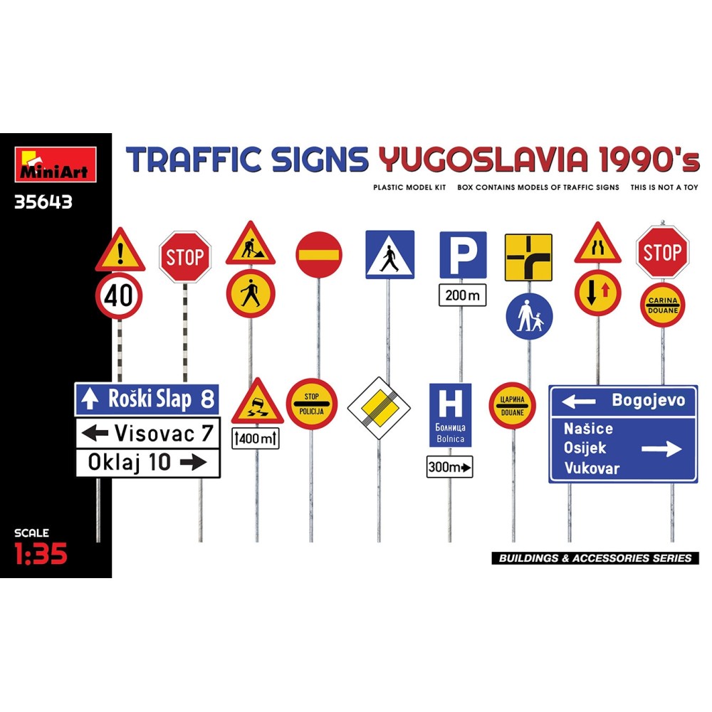 1:35 Пътни знаци. Югославия 1990-те 1:35 Пътни знаци. Югославия 1990-те