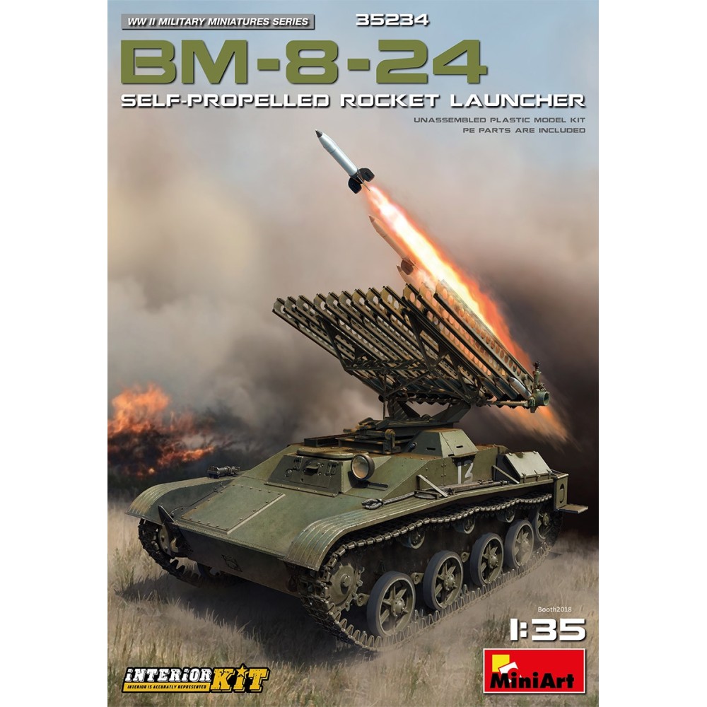 1:35 Самоходна ракетна установка БМ-8-24 с интериор (BM-8-24 Self-Propelled Rocket Launcher. Int. Kit) 1:35 Самоходна ракетна установка БМ-8-24 с интериор (BM-8-24 Self-Propelled Rocket Launcher. Int. Kit)