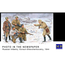 1:35 Снимка за вестника. Руска пехота. Корсун-Шевченковски, 1944 г. - 5 фигури