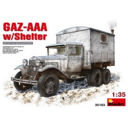 1:35 Съветски военен автомобил GAZ-AAA с фургон
