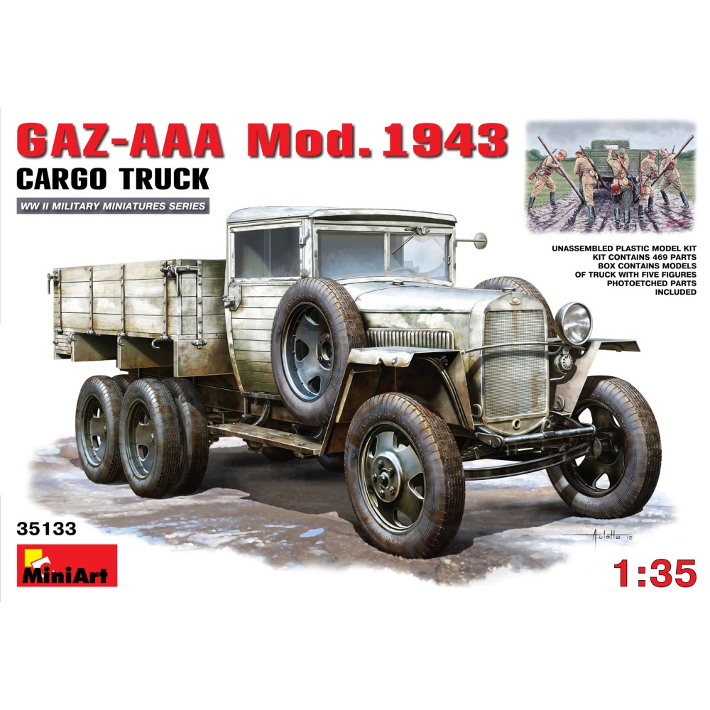 1:35 Товарен камион ГАЗ-ААА модел 1943 (GAZ-AAA Mod. 1943) 1:35 Товарен камион ГАЗ-ААА модел 1943 (GAZ-AAA Mod. 1943)