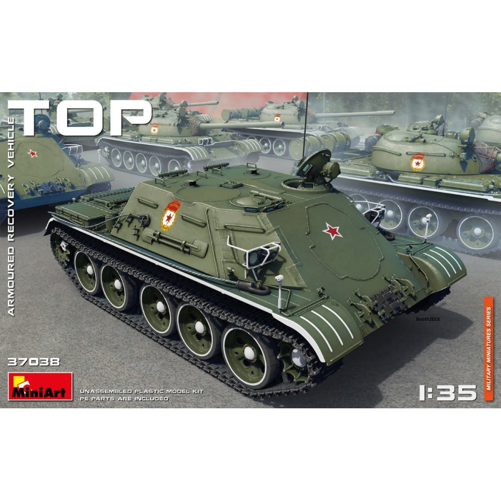 1:35 Съветска бронирана инженерна машина на базата на СУ-122-54 (TOP Armoured Recovery Vehicle, SU-122-54 Base)