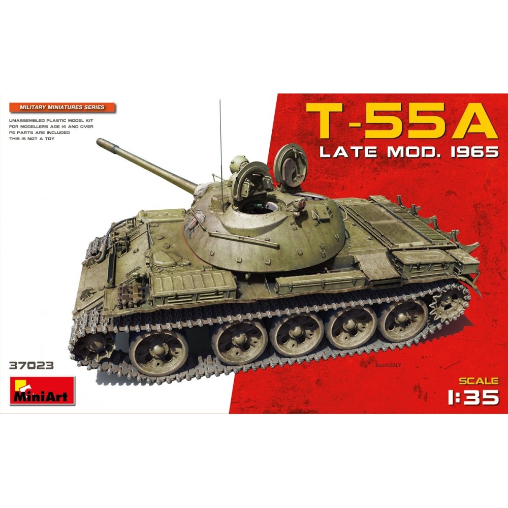 1:35 Съветски танк T-55A, късен модел 1965 1:35 Съветски танк T-55A, късен модел 1965