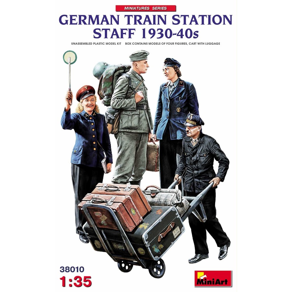 1:35 Немски Гаров Персонал 1930-40г. - 4 фигури 1:35 Немски Гаров Персонал 1930-40г. - 4 фигури