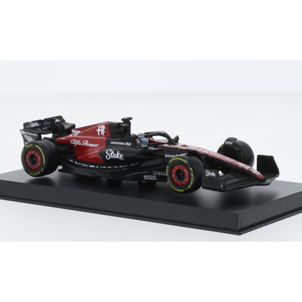 Alfa Romeo C43, No.77, Alfa Romeo F1 team Stake, Stake, formula 1, with figure, V.Bottas, 2023 Alfa Romeo C43, No.77, Alfa Romeo F1 team Stake, Stake, formula 1, with figure, V.Bottas, 2023