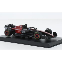 Alfa Romeo C43, No.77, Alfa Romeo F1 team Stake, Stake, formula 1, with figure, V.Bottas, 2023