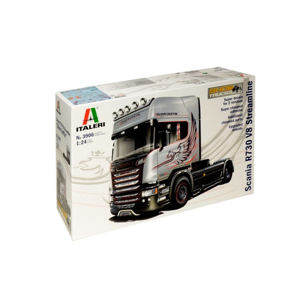 1:24 Камион влекач SCANIA R730 V8 STREAMLINE ''SILVER GRIFFIN'' 1:24 Камион влекач SCANIA R730 V8 STREAMLINE ''SILVER GRIFFIN''