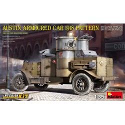 1:35 Брониран автомобил Austin, камуфлаж от 1918, Ирландия 1919-21, Британска армия - модел с интериор
