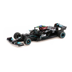 MERCEDES-AMG PETRONAS FORMULA ONE TEAM W12 E PERFORMANCE - HAMILTON - 1ST BRAZILIAN GP 2021 W/FLAG