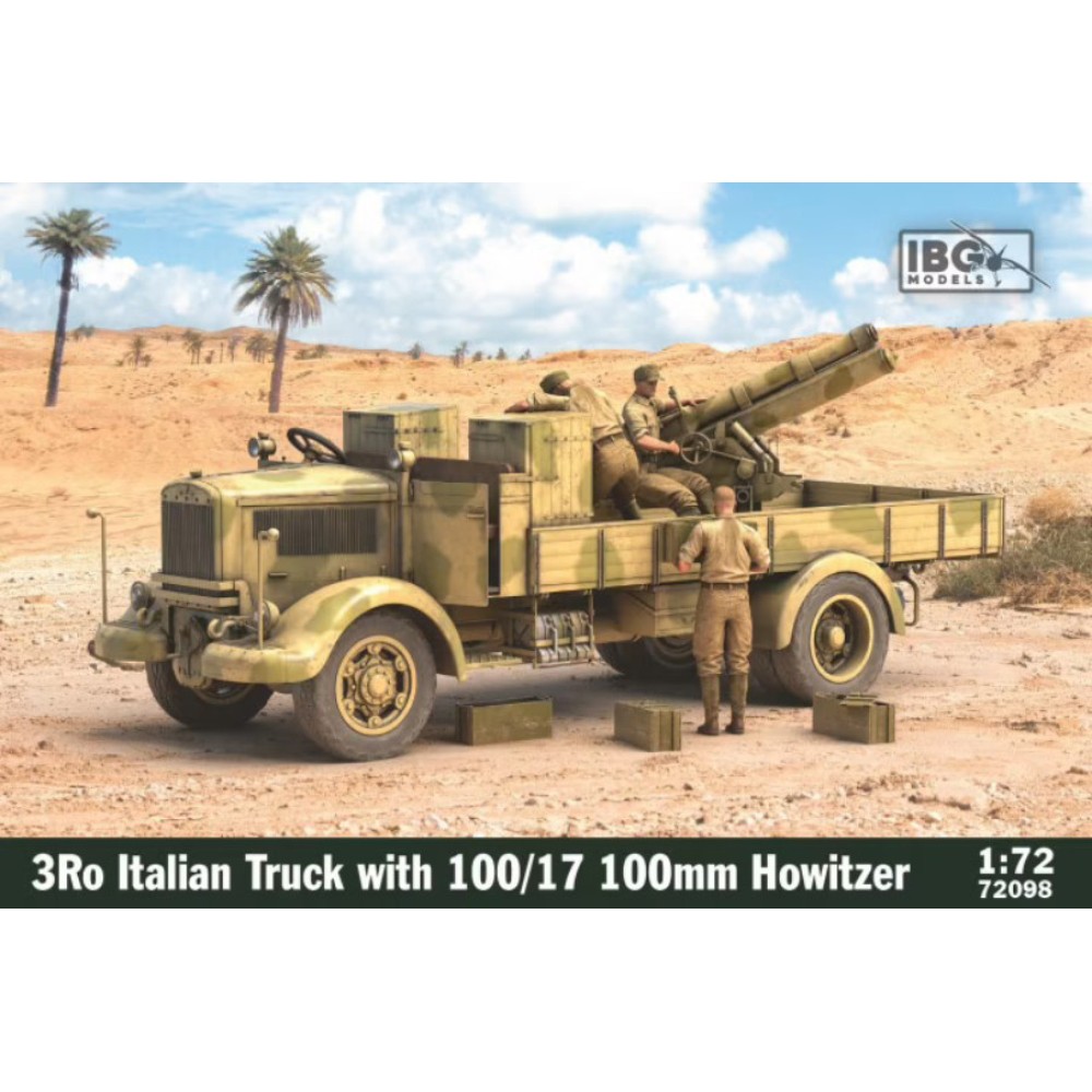1:72 Италиански камион 3Ро с гаубица 100/17 (3Ro Italian Truck with 100/17 Howitzer) 1:72 Италиански камион 3Ро с гаубица 100/17 (3Ro Italian Truck with 100/17 Howitzer)