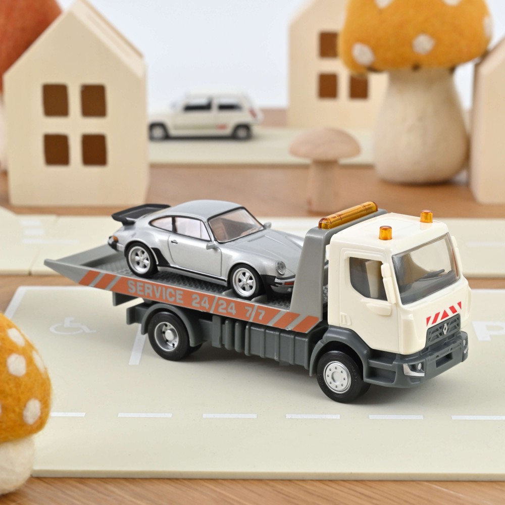 Breakdown truck Plastigam and Porsche 911 Jet-car Set 1987