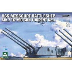 1:72 Оръдейна кула Мк.7 16"/50 номер 1 на кораба Мисури (USS Missouri Battleship Mk.7 16"/50 Gun Turret No.1)