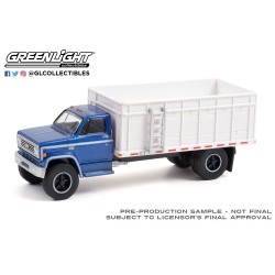 S.D. Trucks Series 13 - 1980 Chevrolet C-70 Grain Truck - Blue Poly Cab with White Bed Solid Pack