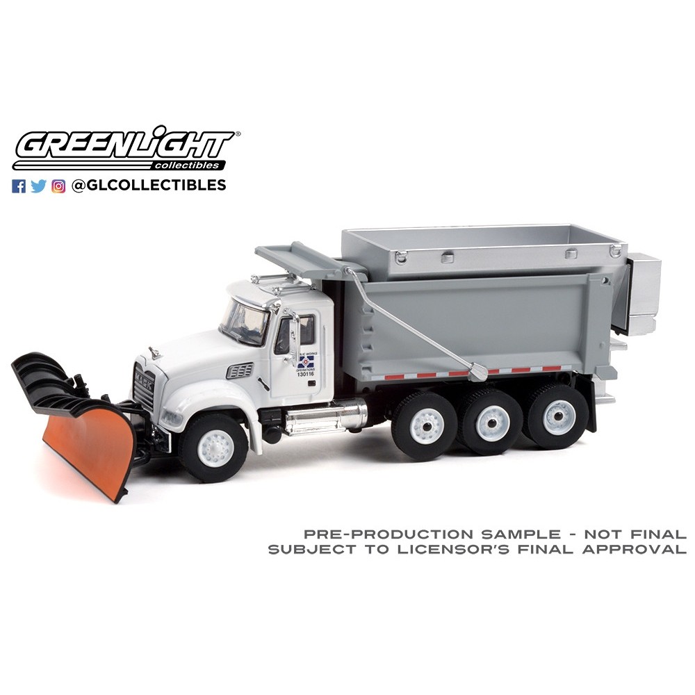 S.D. Trucks Series 13 - 2019 Mack Granite Dump Truck with Snow Plow and Salt Spreader - Indianapolis Department of Public Works Solid Pack S.D. Trucks Series 13 - 2019 Mack Granite Dump Truck with Snow Plow and Salt Spreader - Indianapolis Department of Public Works Solid Pack