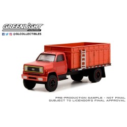 S.D. Trucks Series 15 - 1980 Chevrolet C-70 Grain Truck - Weathered Red Cab with Red Bed Solid Pack