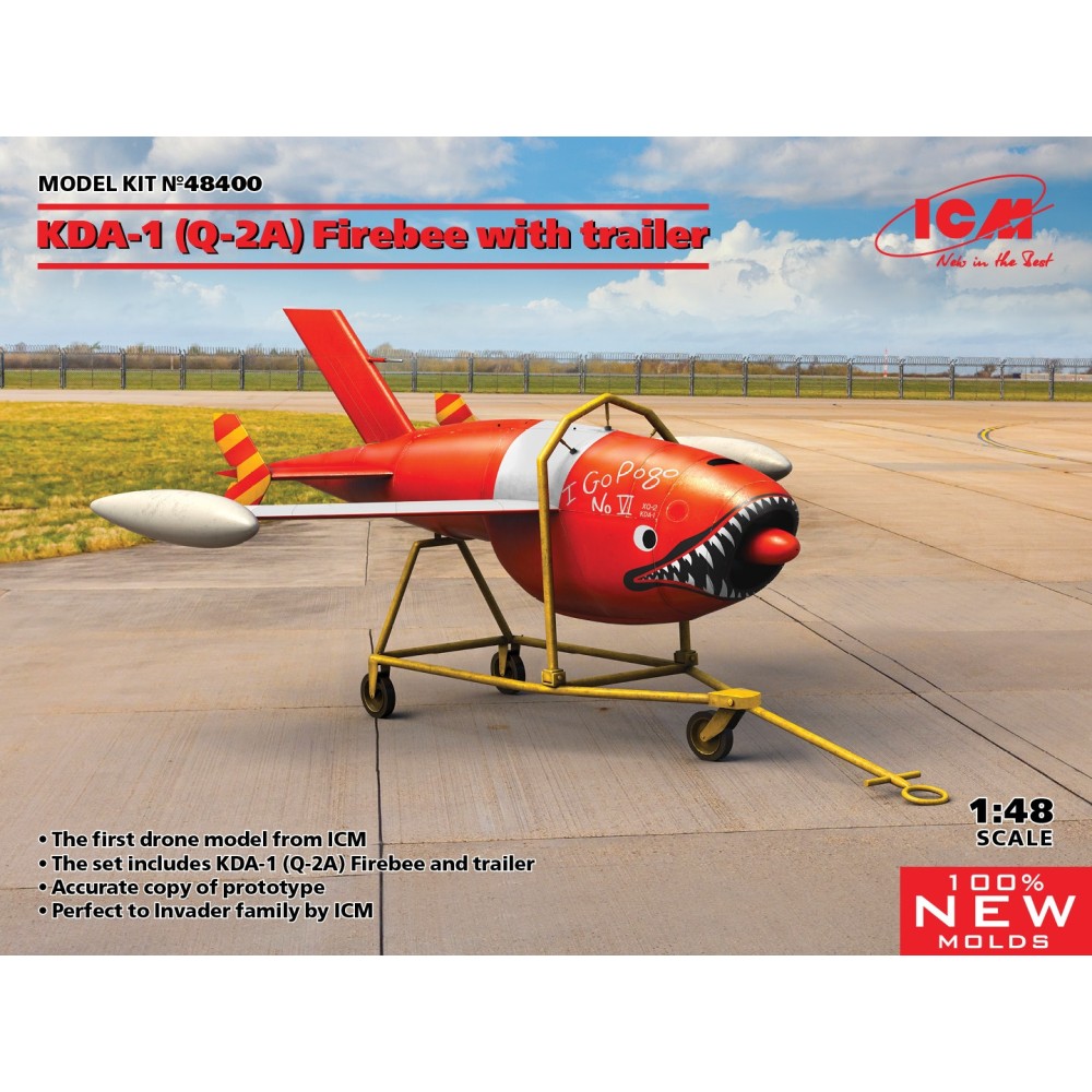 1:48 Q-2A (KDA-1) Firebee with trailer (1 airplane and trailer) 1:48 Q-2A (KDA-1) Firebee with trailer (1 airplane and trailer)