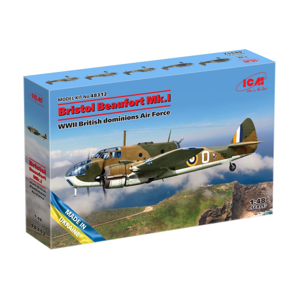 1:48 Британски самолет Бристол Боуфърт Мк.I Втора световна война (Bristol Beaufort Mk.I) 1:48 Британски самолет Бристол Боуфърт Мк.I Втора световна война (Bristol Beaufort Mk.I)
