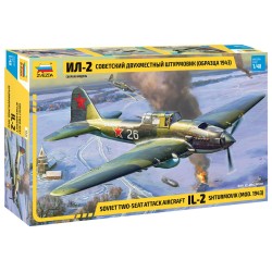 1:48 Съветски двуместен самолет Ил-2 щурмовик, модел 1943 г (IL-2 shturmovik)