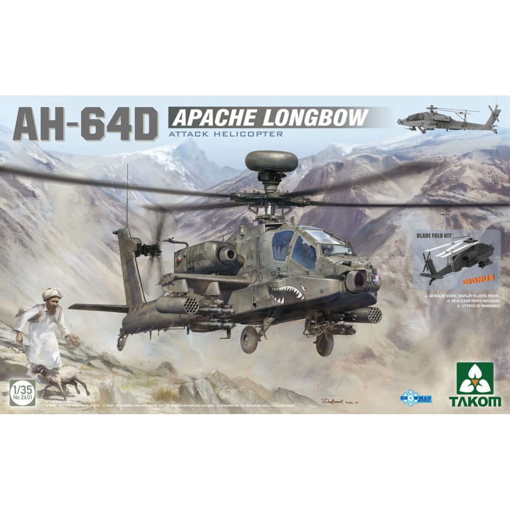 1:35 Американски хеликоптер АХ-64Д Апачи Лонгбоу (AH-64D Apache Longbow) 1:35 Американски хеликоптер АХ-64Д Апачи Лонгбоу (AH-64D Apache Longbow)
