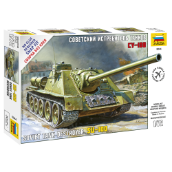 1:72 Съветска Самоходна Артилерийска Установка СУ-100  - сглобка без лепило