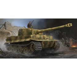 1:35 Германски танк Тигър I, късно производство, с цимерит (Panzerkampfwagen VI Ausf.E Sonderkraftfahrzeug 181 Tiger I (Late Production) with Zimmerit)